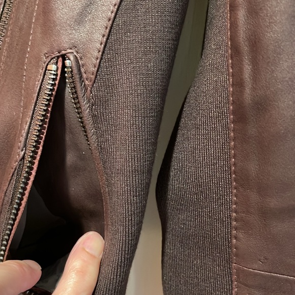 Andrew Marc Women's Asymmetrical Leather Jacket - Small - Picture 4 of 15